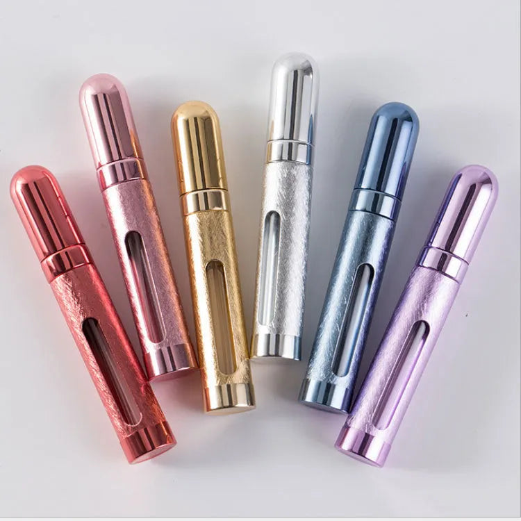 12ml aluminium travel perfume bottle with glass liner in various colours