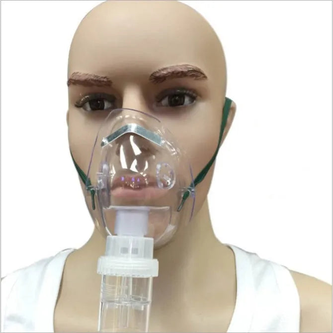 A grey silicone strap extender for face masks to relieve ear pressure.