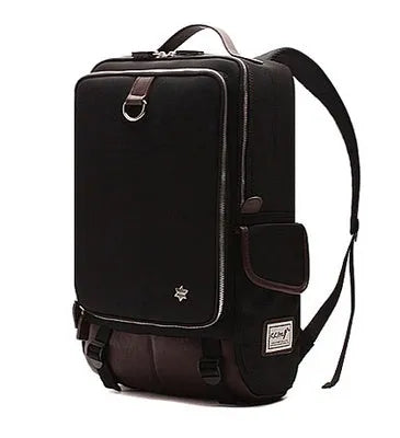 Large Oxford cloth backpack for men in multiple colours, showing dimensions of 30cm wide by 46cm high.