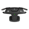 Black F5 mobile game controller showing compact dimensions for phone gaming