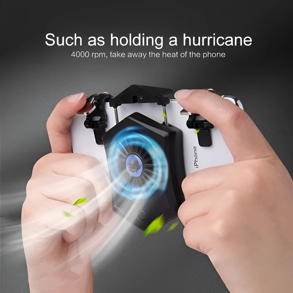 Black and white mobile phone radiator USB cooling fan for smartphone gaming accessories