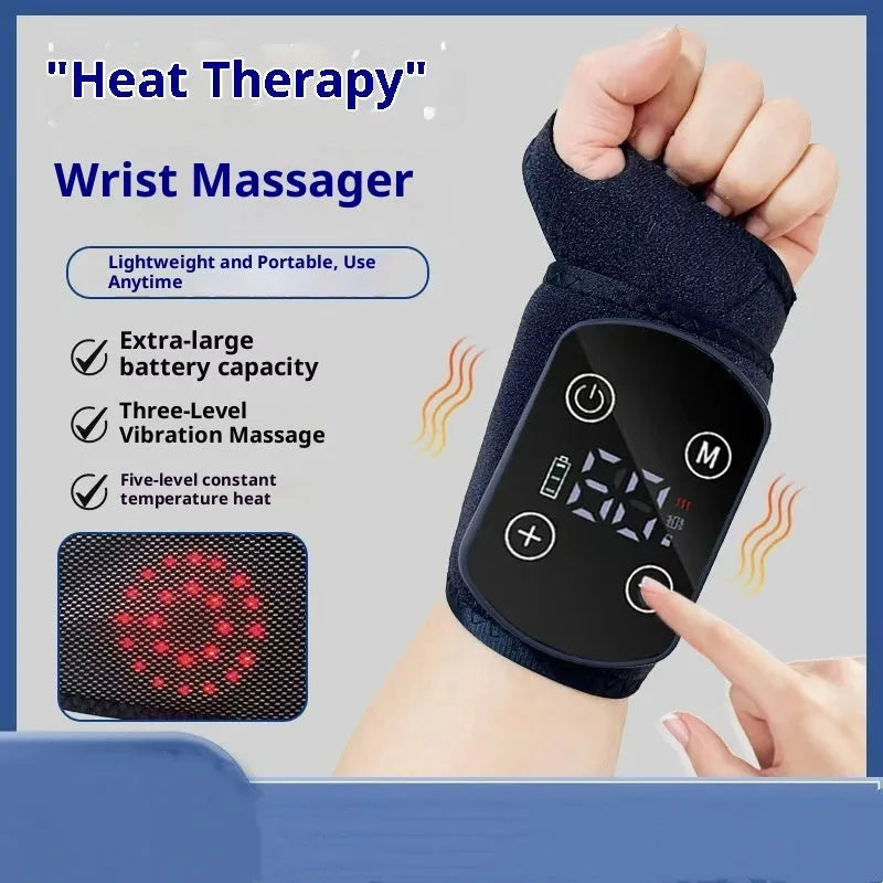 Electric wrist massage instrument with rechargeable battery, 7W power, 36.5 by 12.5 centimetres size