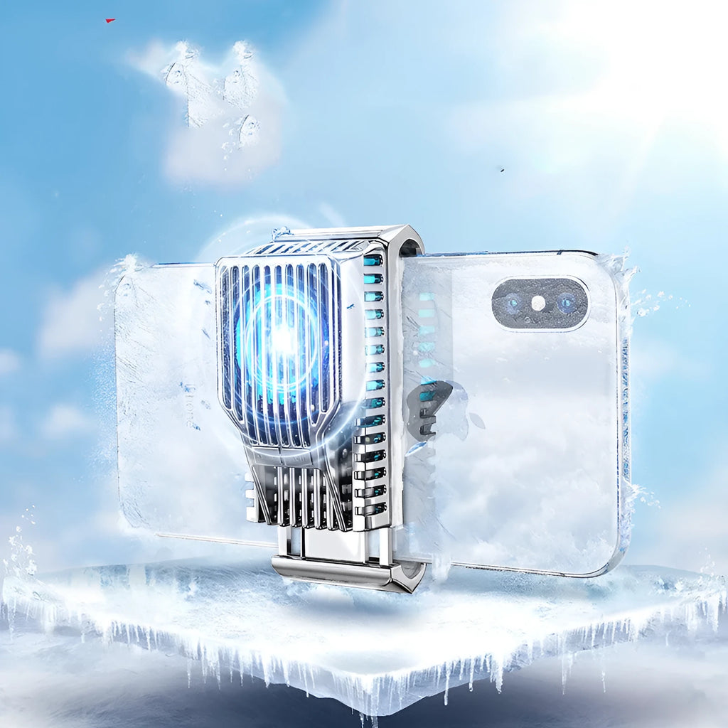 Mobile phone radiator clip made of ABS aluminum and ceramic for 4-7 inch phones in black gold or silver