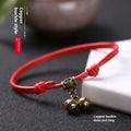 Nylon rope dog halter collar with brass bell attachment in black, red, or coffee colour