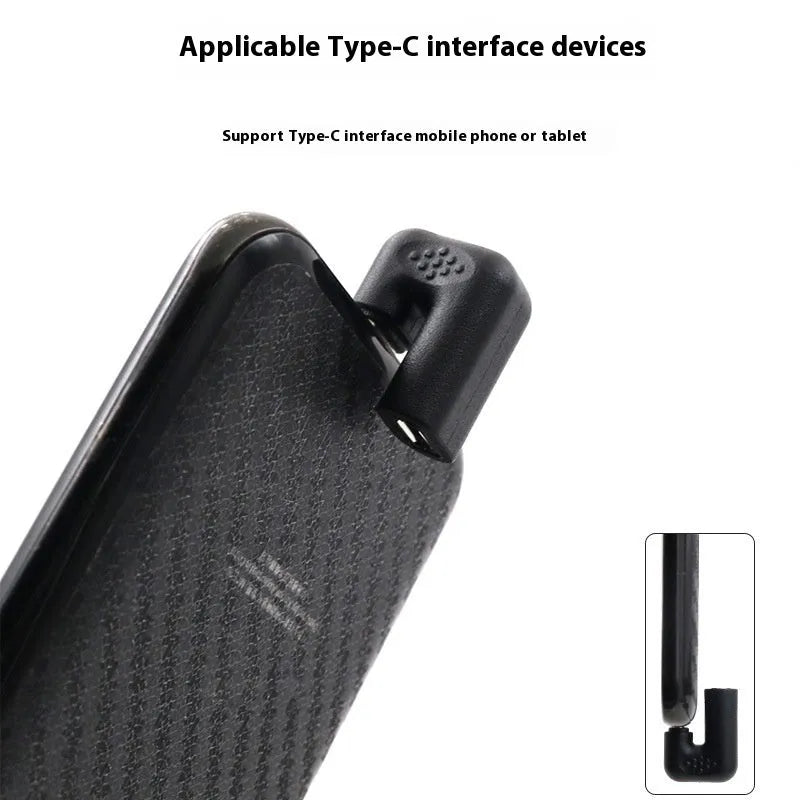 Plastic USB male to female extension cable adapter with U-bend design