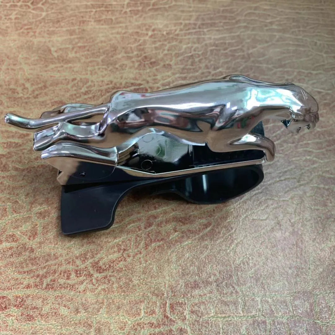 Car Leopard brand rotatable mobile phone holder in black, gold, and silver finishes, showing 360-degree rotation.