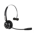 Bluetooth over-ear headset with microphone for truck drivers and office use with noise cancellation