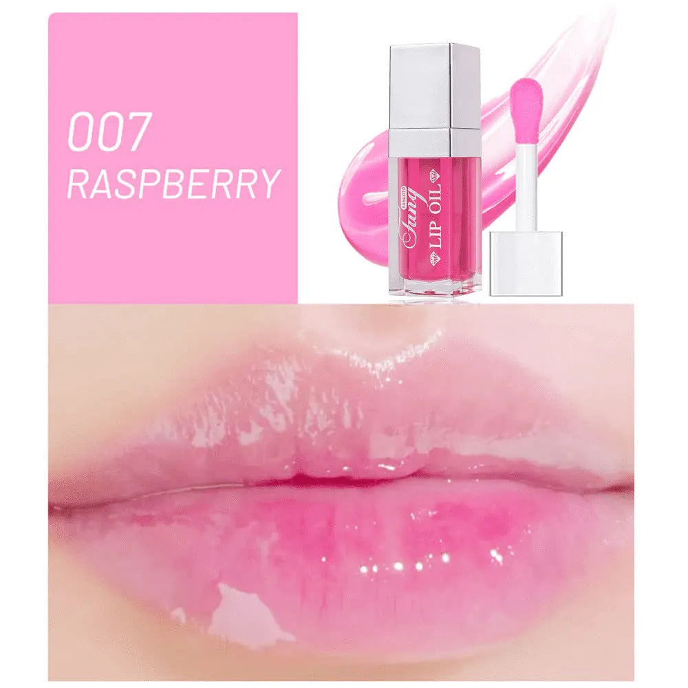 Bright Lip Gloss Mint Lipstick in five colour shades with included lip essence oil.