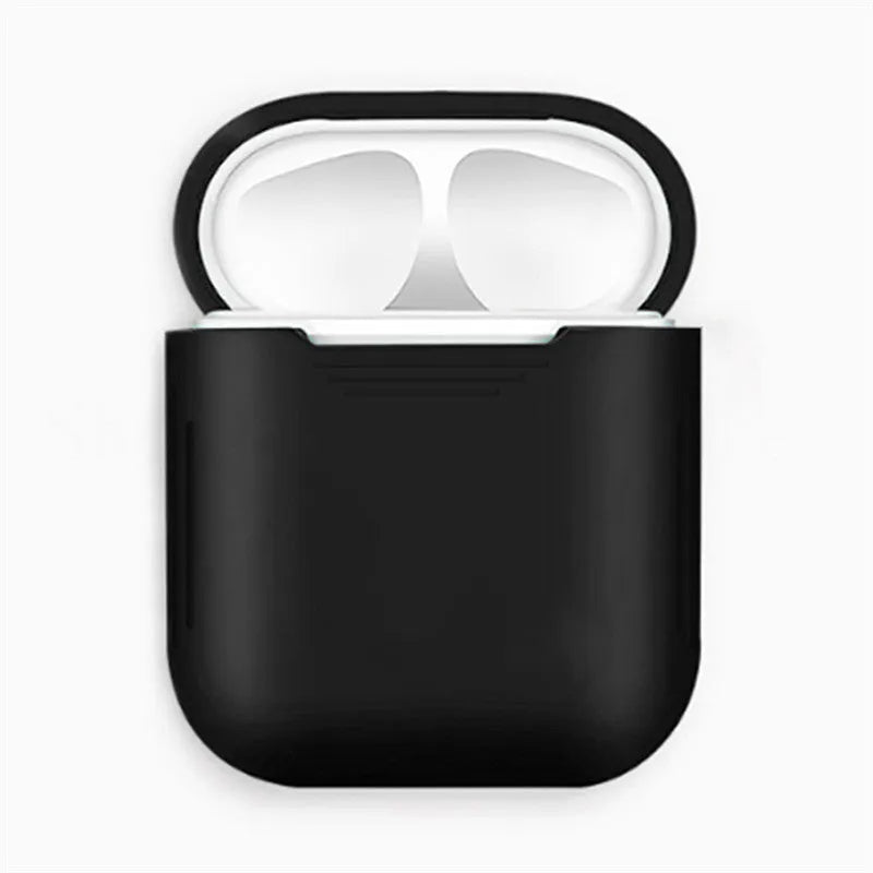 AirPods silicone protective case with anti-loss rope and shockproof earmuffs in various colours