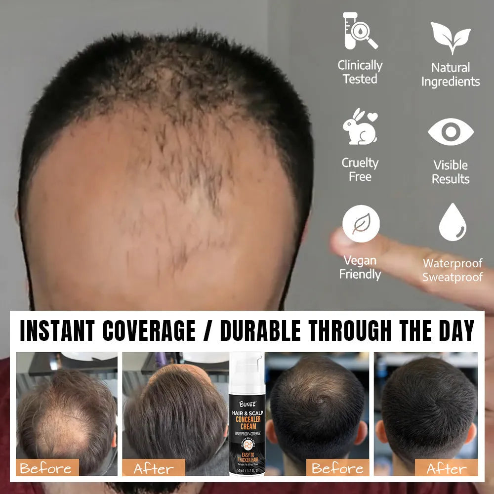 30 ml tube of dense scalp concealer pomade for covering hair thinning and nourishing scalp