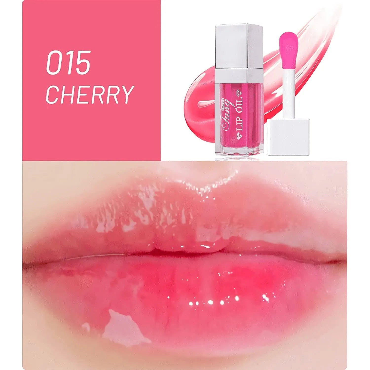 Bright Lip Gloss Mint Lipstick in five colour shades with included lip essence oil.