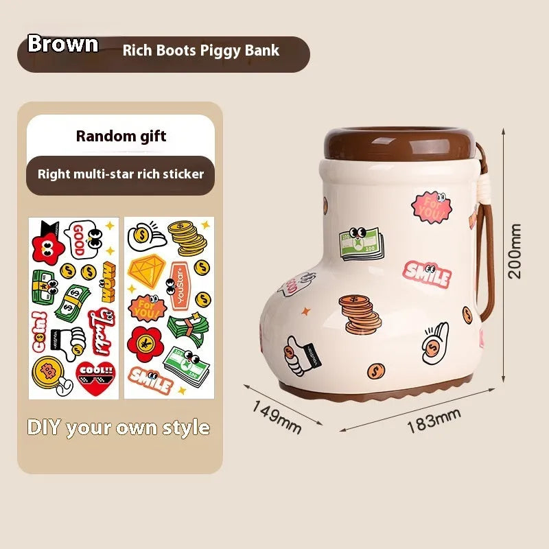 Cartoon style plastic desktop storage organiser with 2L capacity and grid compartments