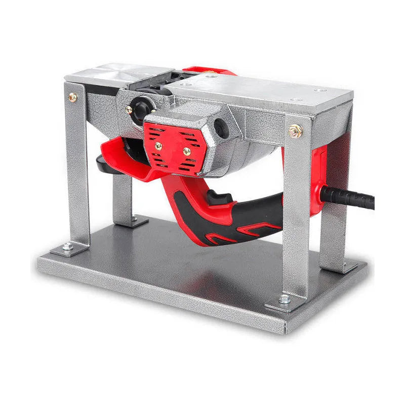 Black iron electric planer flip chip bracket showing 285mm length mounting surface