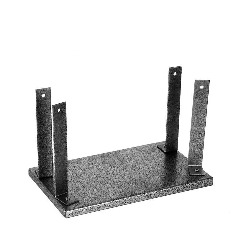 Black iron electric planer flip chip bracket showing 285mm length mounting surface