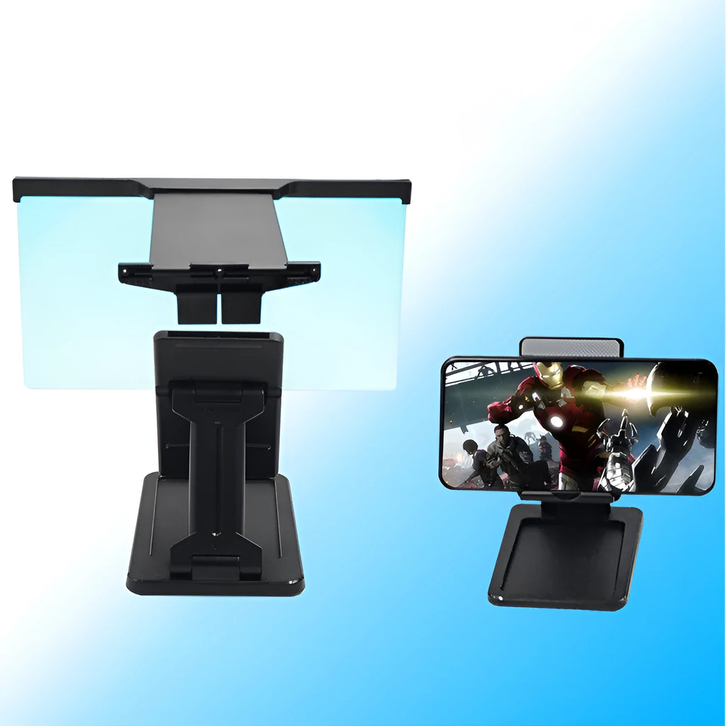 L20 black mobile phone screen magnifier with 12-inch display and adjustable bracket