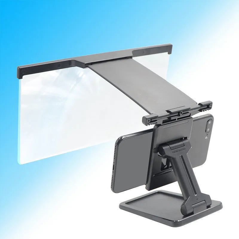 L20 black mobile phone screen magnifier with 12-inch display and adjustable bracket
