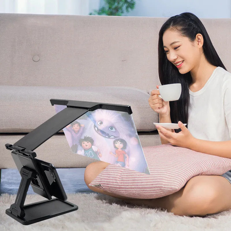 L20 black mobile phone screen magnifier with 12-inch display and adjustable bracket