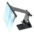 L20 black mobile phone screen magnifier with 12-inch display and adjustable bracket
