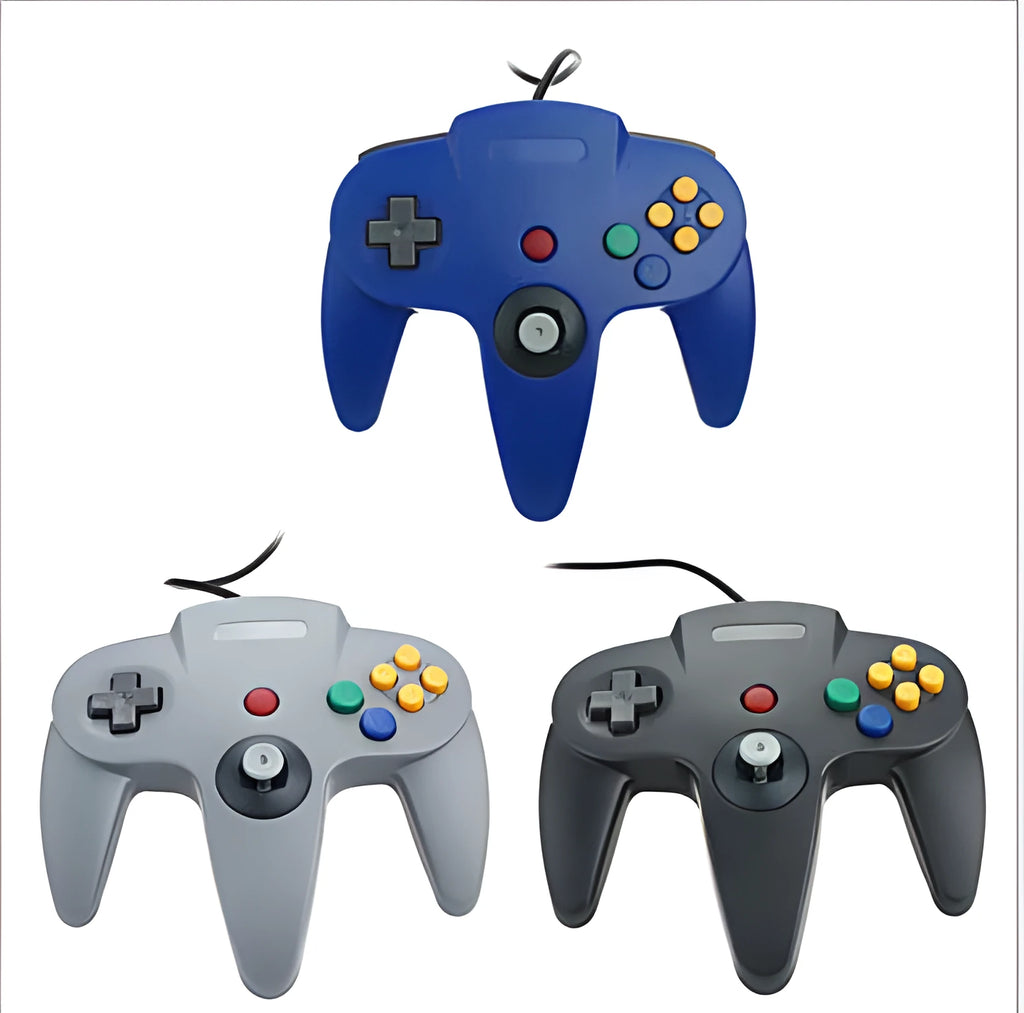 USB N64 game controller for PC computers in multiple colour options