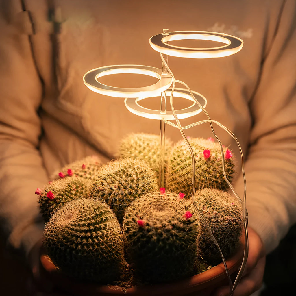 USB LED full spectrum plant grow light with acrylic stick in pink and white or yellow
