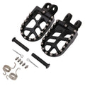CNC aluminium alloy foot pedal for off-road motorcycle modification in black finish