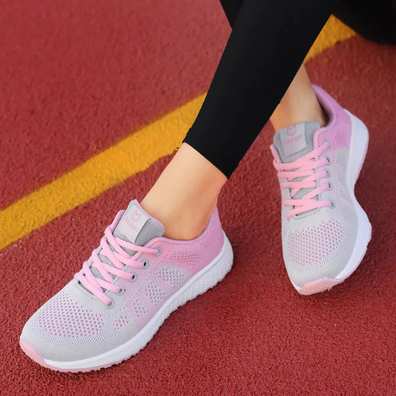 Women's white high-top casual shoes with cross bind straps and rear lacing.