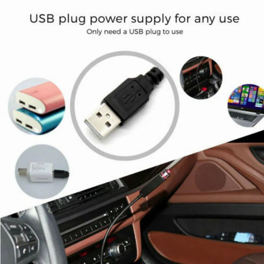 3W LED car interior starlight ceiling lamp with voice control, USB powered, green purple red colours