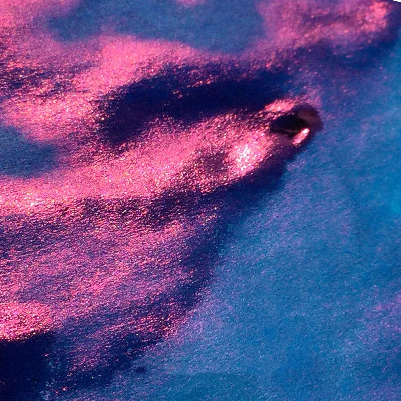 MEMORY-0420 gradient fountain pen ink with gold powder sheen in Red Tide and Truffle colours