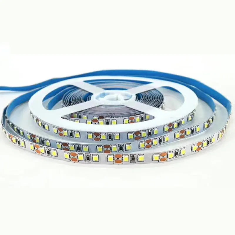 White rectangular 12V LED light strip tape for mounting on supermarket shelves and retail display counters.