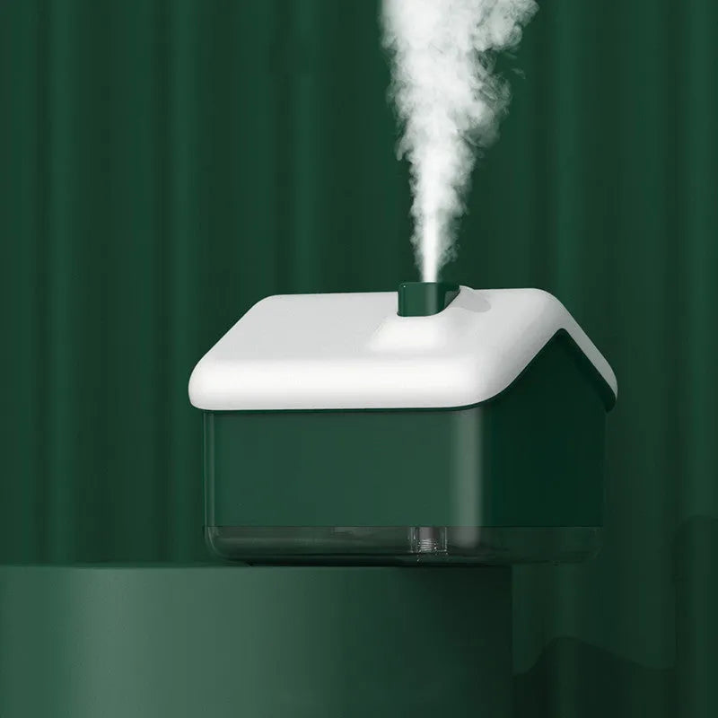 White igloo-shaped essential oil diffuser humidifier with LED light and USB cable