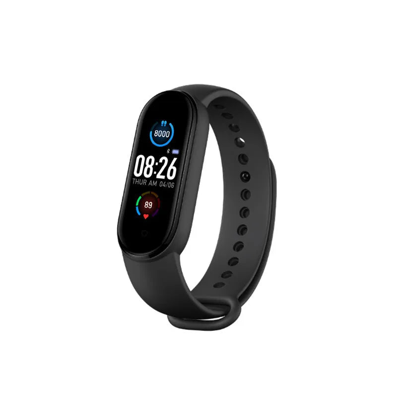 M5 smart fitness bracelet with 0.96 inch screen for heart rate and blood pressure monitoring