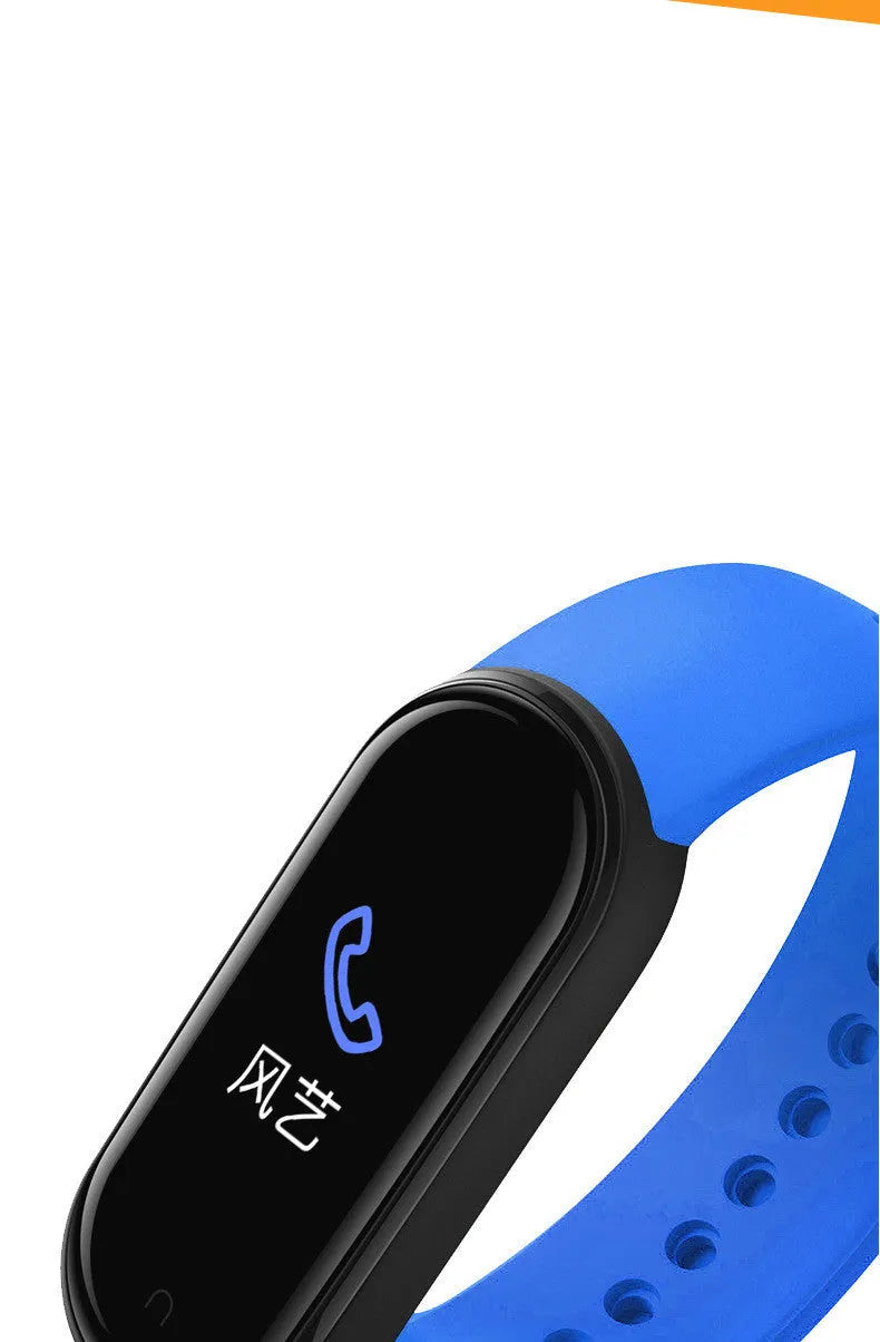 M5 smart fitness bracelet with 0.96 inch screen for heart rate and blood pressure monitoring