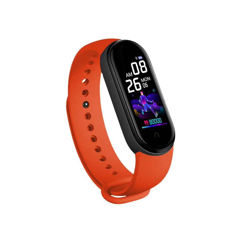 M5 smart fitness bracelet with 0.96 inch screen for heart rate and blood pressure monitoring