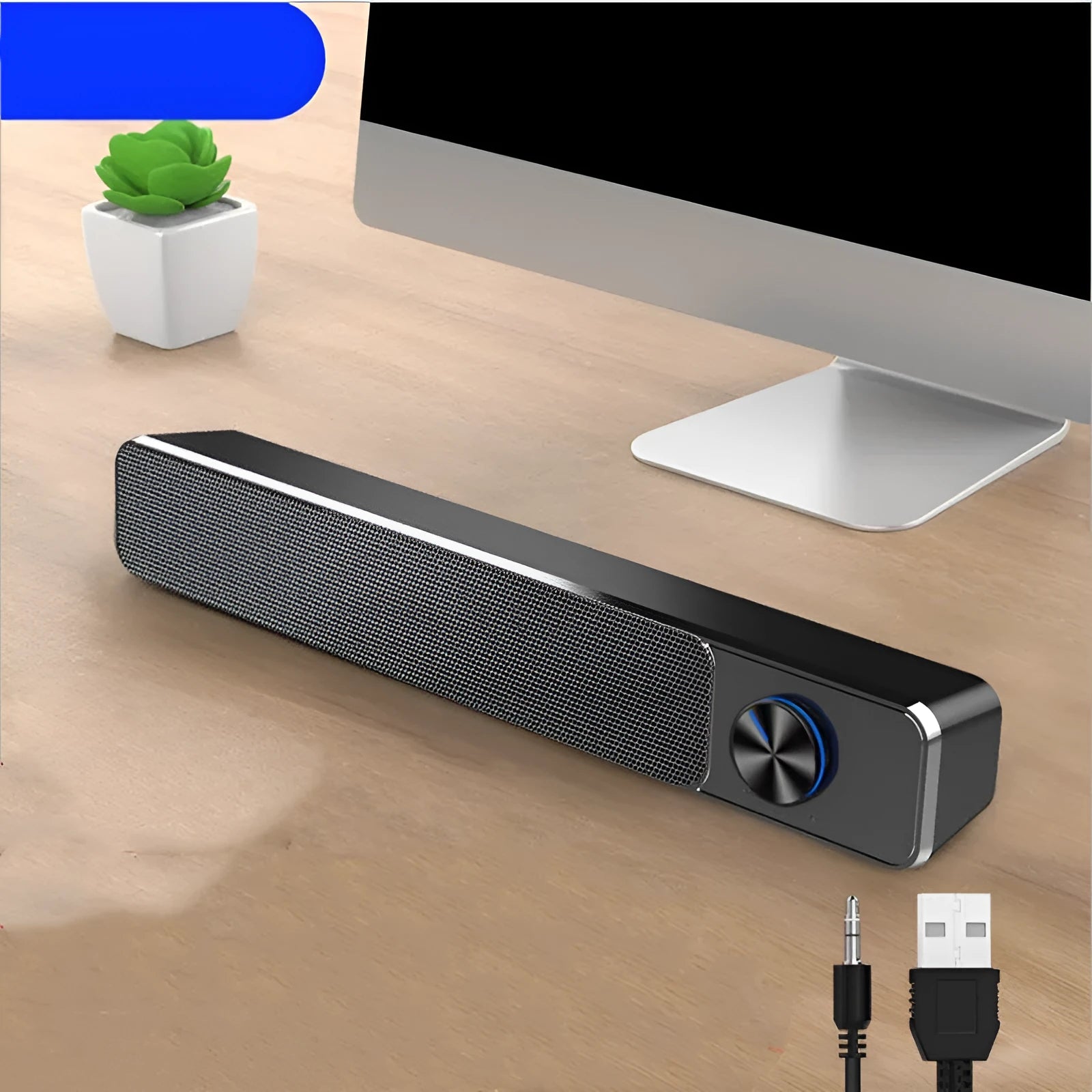 G18 desktop computer speaker in black or white with Bluetooth and USB connectivity options
