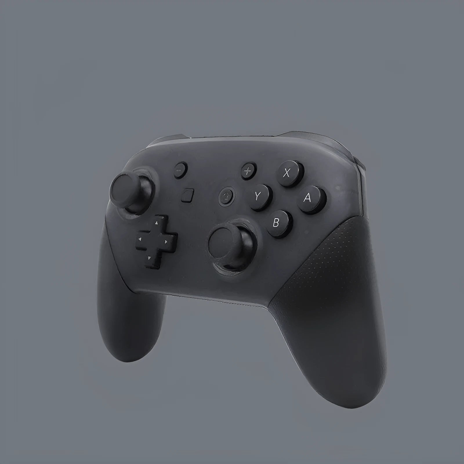 Black wireless Bluetooth gamepad for Nintendo Switch with vibration and screen capture functions