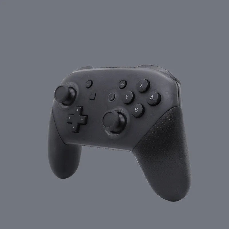 Black wireless Bluetooth gamepad for Nintendo Switch with vibration and screen capture functions