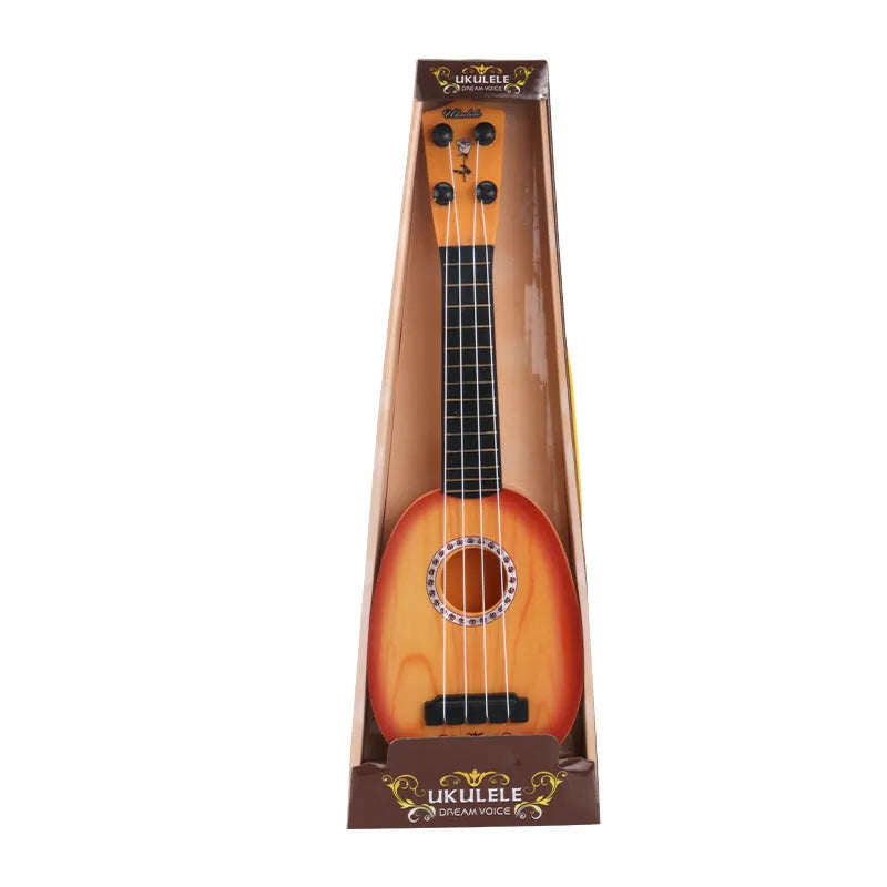 38cm plastic simulation ukulele toy for children's musical training in multiple style options