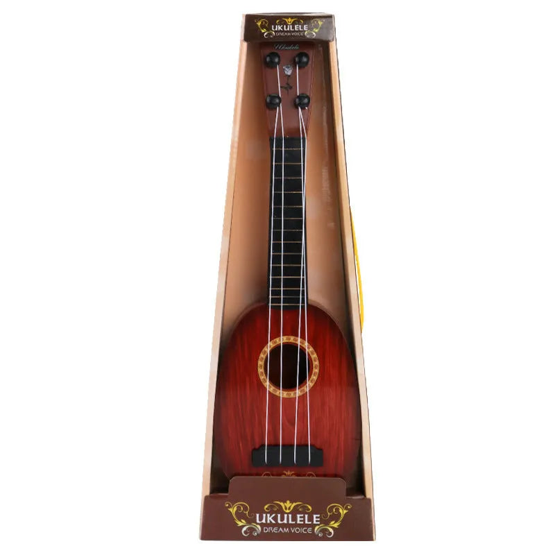 38cm plastic simulation ukulele toy for children's musical training in multiple style options