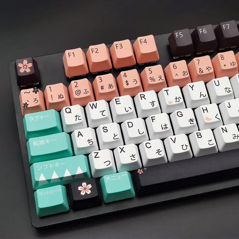 Green replacement keycap for Cherry mechanical keyboard with wireless USB interface