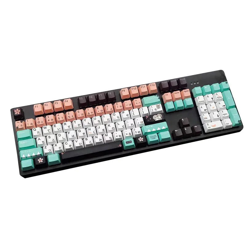Green replacement keycap for Cherry mechanical keyboard with wireless USB interface