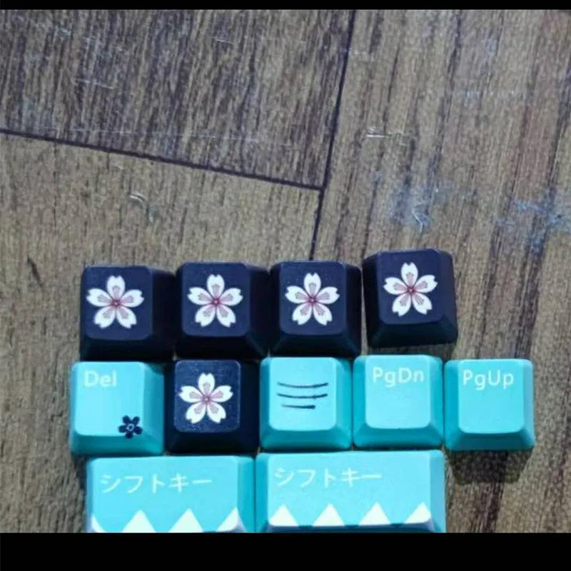 Green replacement keycap for Cherry mechanical keyboard with wireless USB interface