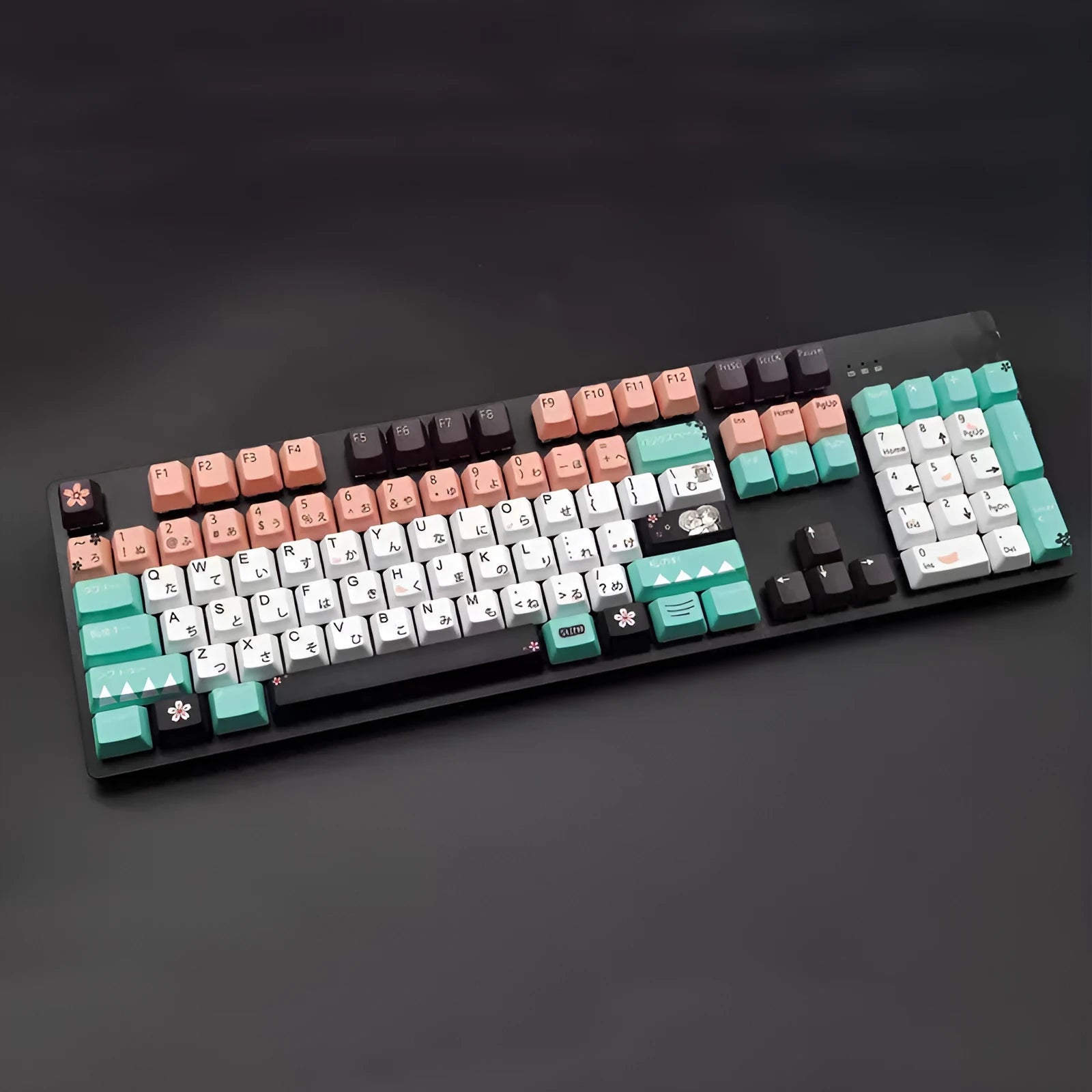 Green replacement keycap for Cherry mechanical keyboard with wireless USB interface
