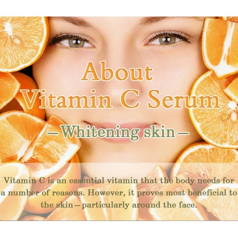 Vitamin C hyaluronic acid facial serum bottle, 10g net content, for brightening and anti-ageing.