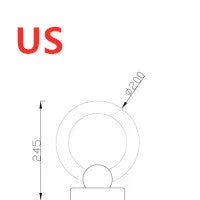 Wooden circular Nordic style chandelier with acrylic shade ceiling light for living room