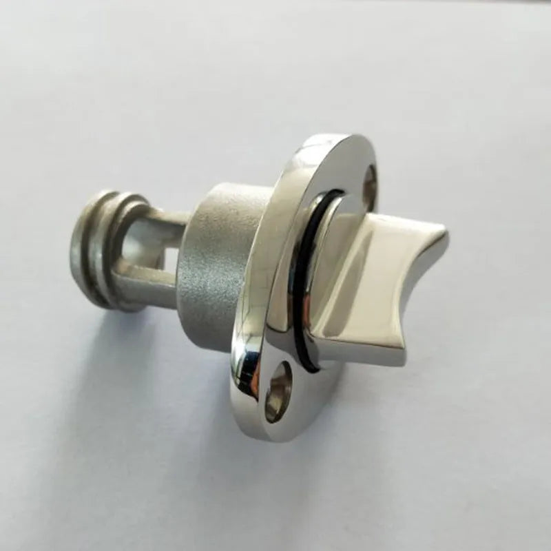 Stainless steel marine water plug for ships and yachts, corrosion resistant 316-grade