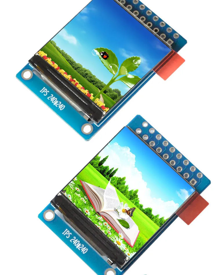 1.3-inch square IPS LCD display module with 240x240 resolution and ST7789 control chip