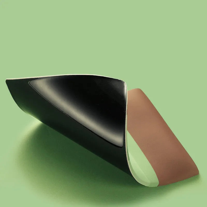 Green kiwi fruit themed mouse pad with built-in wrist support pillow and printed calculator design.