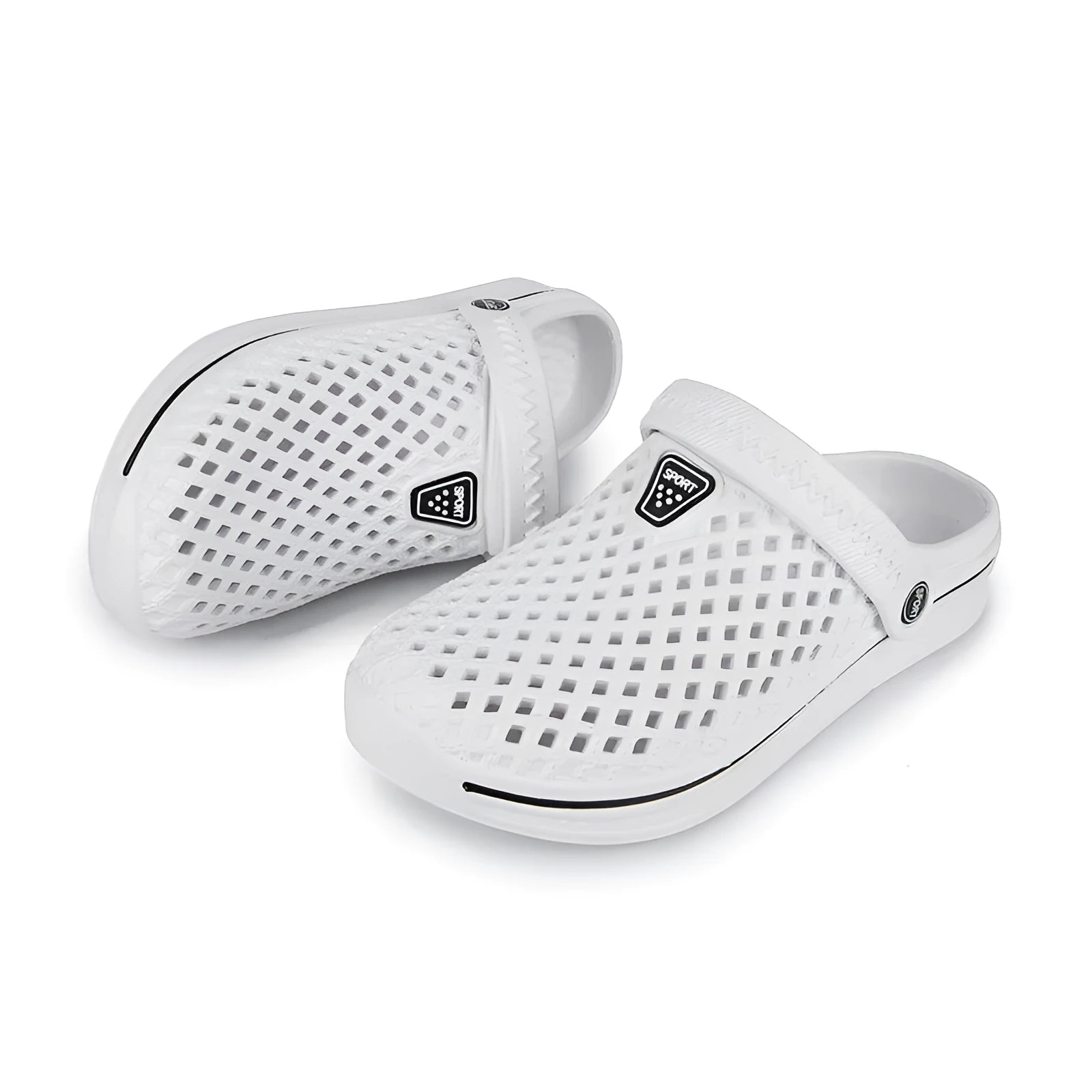 Breathable round toe summer sandals with back strap for men and women in multiple colours