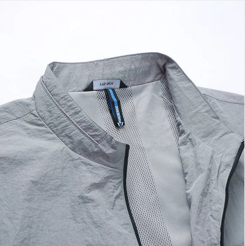 Kentino light blue mens casual summer shirt with short sleeves on a hanger.