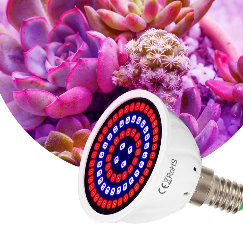 White LED plant growth fill light with 80 beads for indoor potted plants